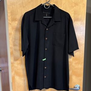 Tommy Bahama Men's Black Casual Button Down Shirt